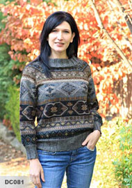 Millma Handloomed Jumper with Wide Roll Neck 100% Alpaca