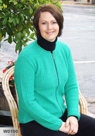 Piura Zip Knitted Jacket 100% Baby Alpaca