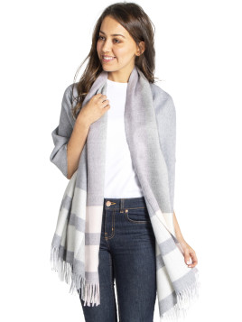 Suri SHAWL Grey Check