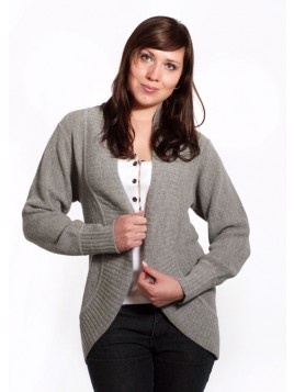 Halfmoon Cardigan Light Grey