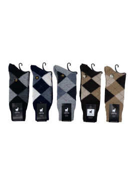 ARGYLE SOCKS ASSORTED DARK