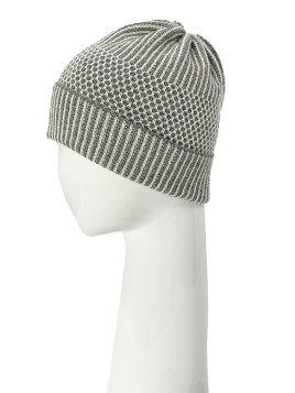 BEANIE LIGHT GREY/CREAM