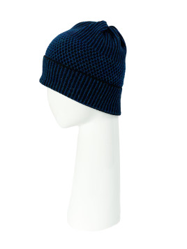BEANIE BLACK/TEAL MELANGE