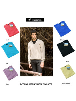 DECADA MENS V NECK SWEATER