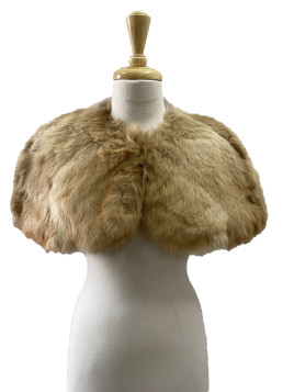 Fur Cape Short Camel