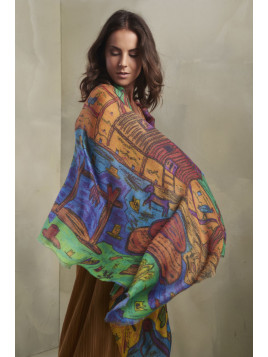 MEMORIAS DEL CONVENTO SHAWL MULTICOLOR
