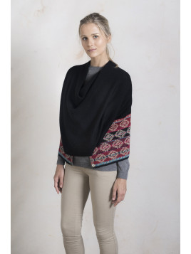 REDSONG SHAWL BLACK