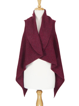 ADORA VEST BERRY MELANGE