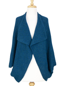 ADORA SHRUG TEAL MELANGE
