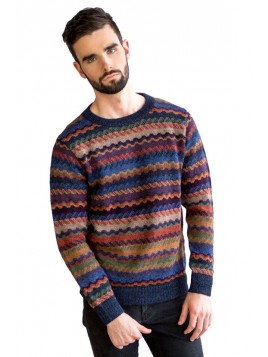 Louis Sweater Mid Blue