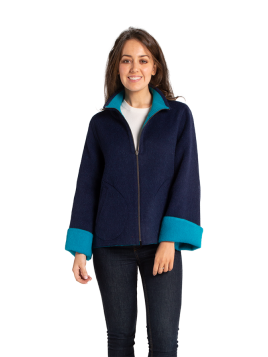 Jacket Reversible Navy/Teal