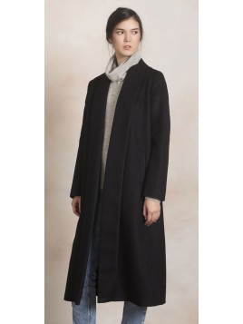 Swing Long Coat - Black