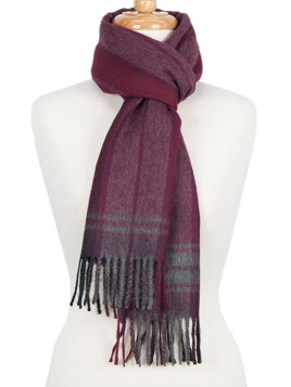 Scarf Burgundy Check