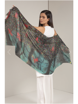 BOSQUE DE PETIRROJOS SHAWL