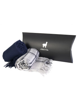 Suri Shawl Bundle GREY and NAVY