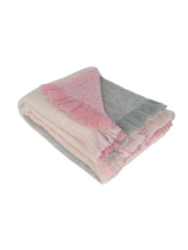 White/Pink Sherbert/Grey/Rose Block