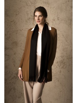 BERNA VICUNA SCARF BLACK