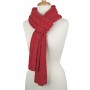 Amelia Knitted Cable Scarf Red Melange